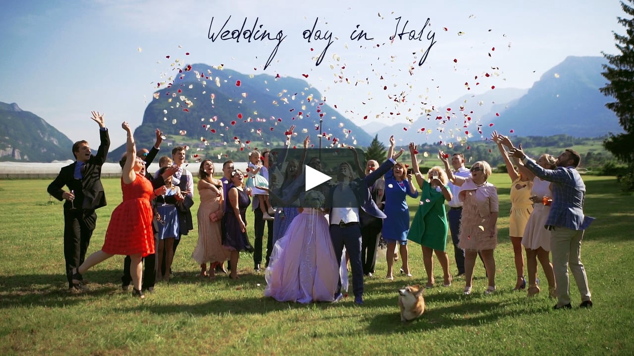 Wedding day in Italy
