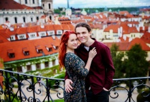Love story в садах Праги
