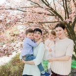 Семейная фотосессия (цветущая сакура)