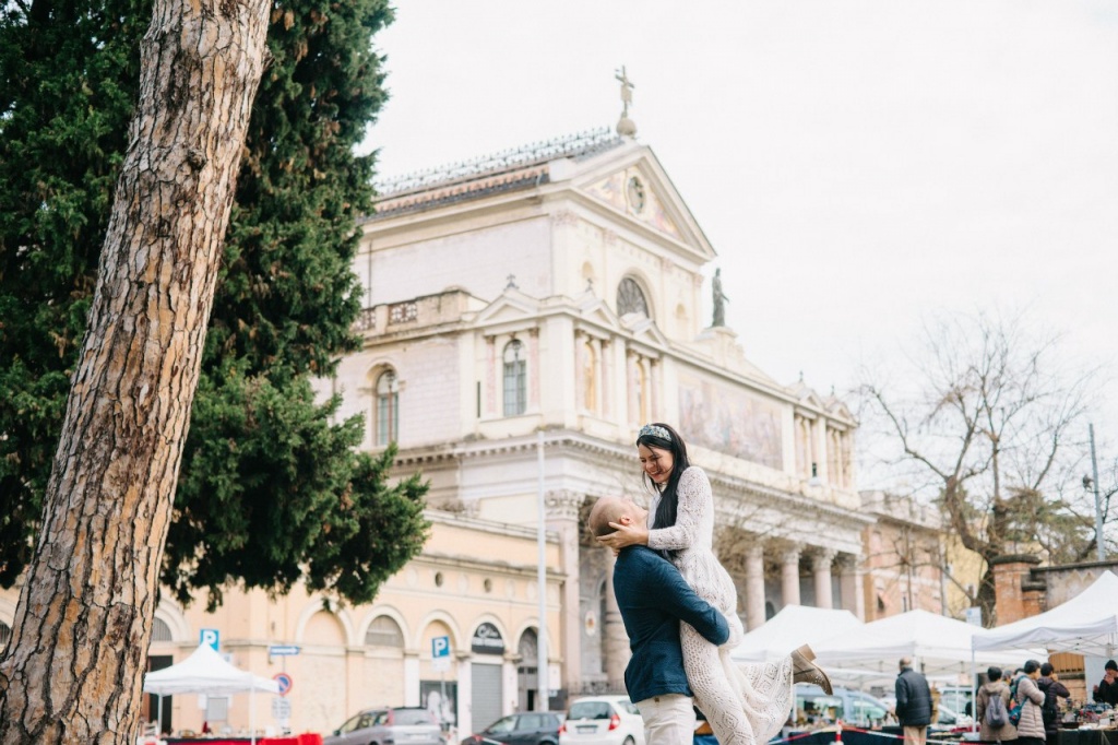 Свадебная прогулка в Риме, Италия, Фотограф Елена Кукушкина, #112619