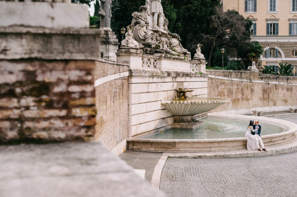 Свадебная прогулка в Риме, Италия, Фотограф Елена Кукушкина, #112609
