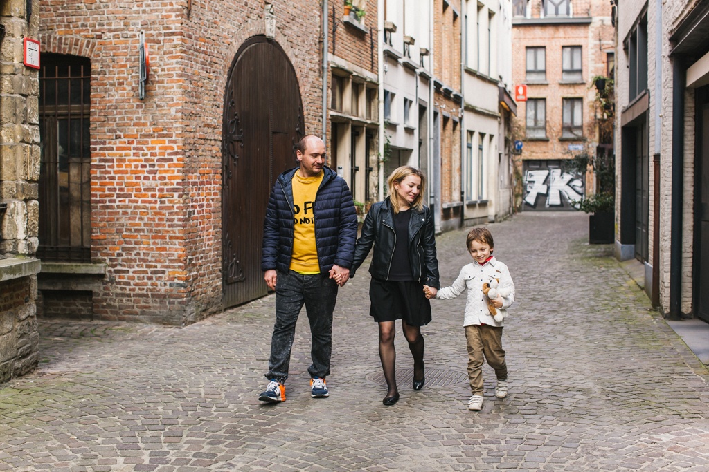 Семейное фото в Брюсселе