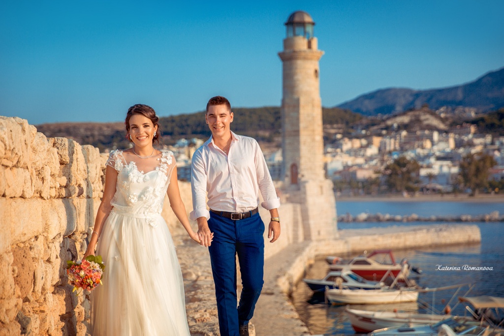 Свадебная церемония на Крите, Греция, Фотограф Екатерина Романова, #223046