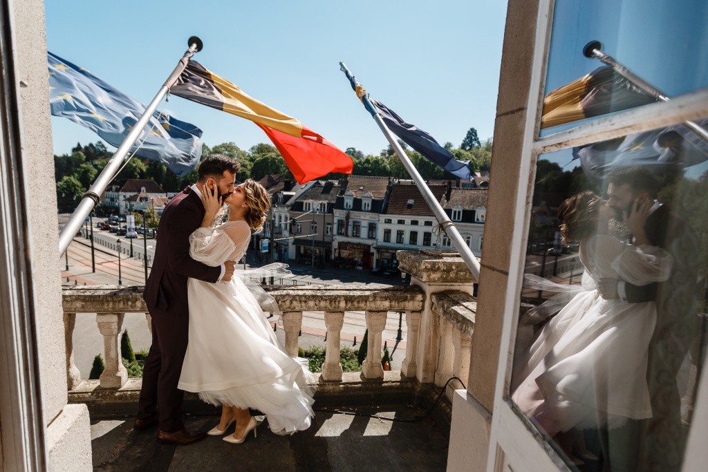 Брюссельская свадьба Евгении и Габриэля, Бельгия, Фотограф Lena Zashchitina, #241577