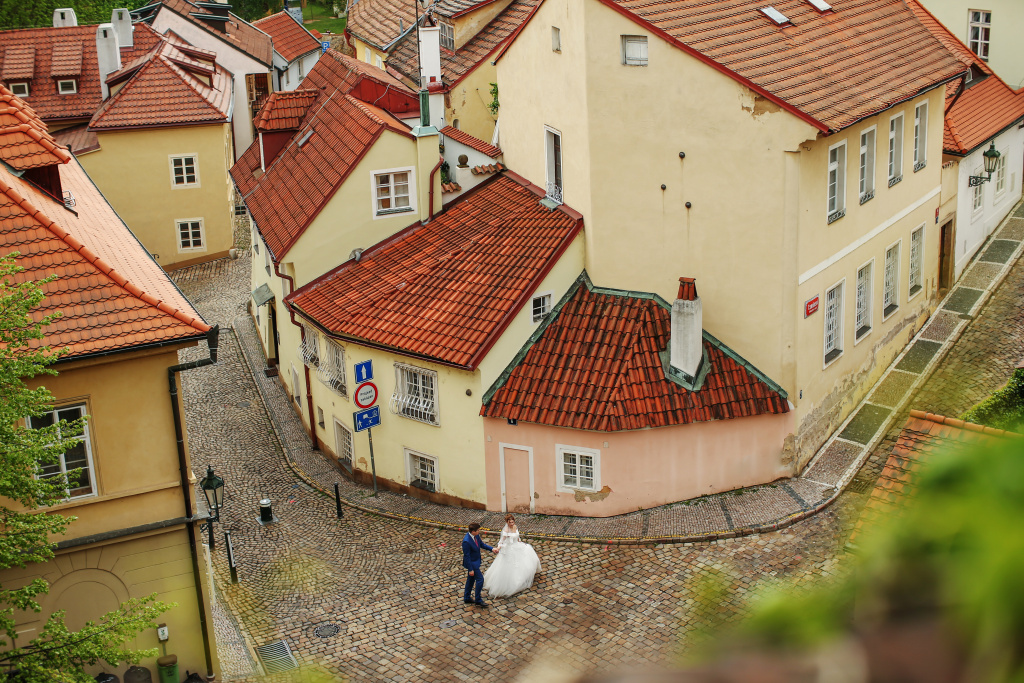 Свадебная фотопрогулка в Праге, Чехия, Фотограф Ольга Калачева, #308154