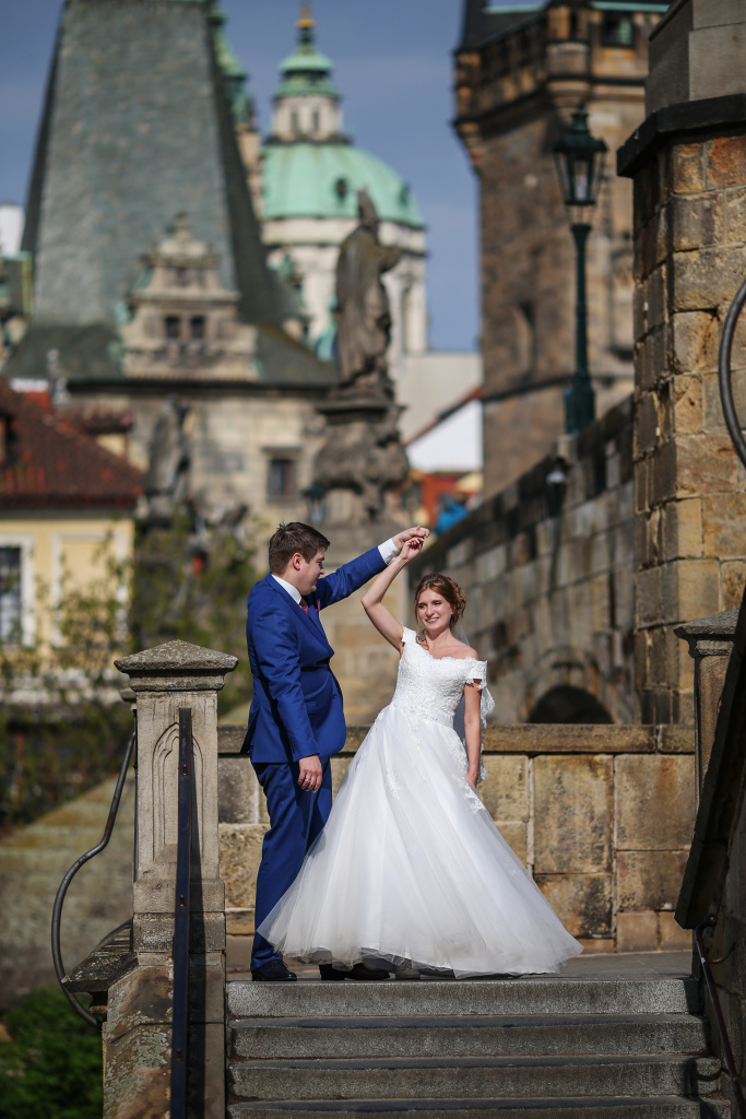 Свадебная фотопрогулка в Праге, Чехия, Фотограф Ольга Калачева, #308144