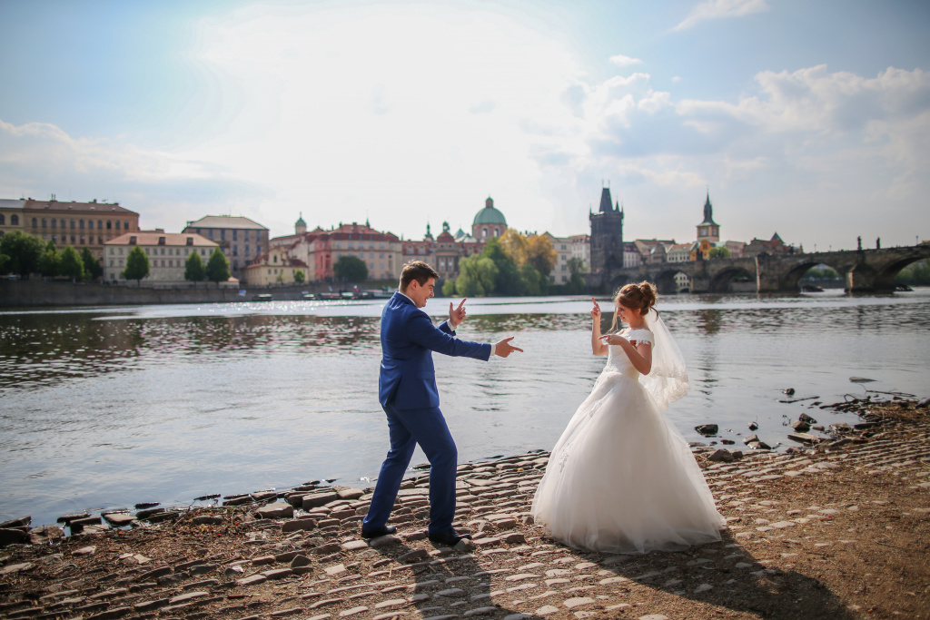 Свадебная фотопрогулка в Праге, Чехия, Фотограф Ольга Калачева, #308149