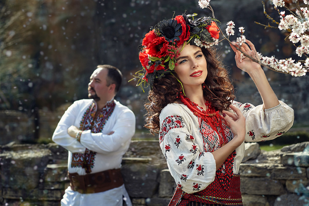 Красочная фотосессия в национальных костюма, Запорожье, Фотограф Екатерина Васильева, #338013