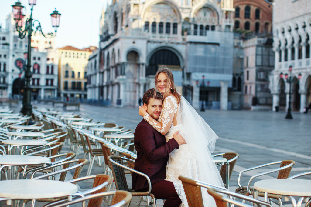 Свадебная фотосессия Антона и Юлии в Венеции, Венеция, Фотограф Ольга Калачева, #363252
