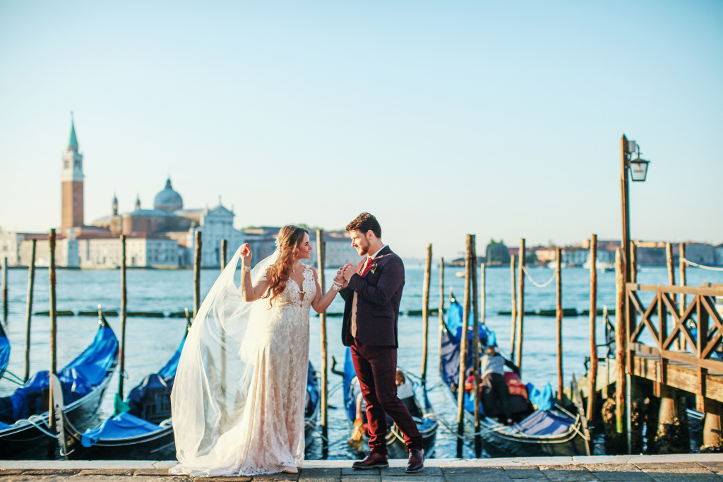 Свадебная фотосессия Антона и Юлии в Венеции, Венеция, Фотограф Ольга Калачева, #363257