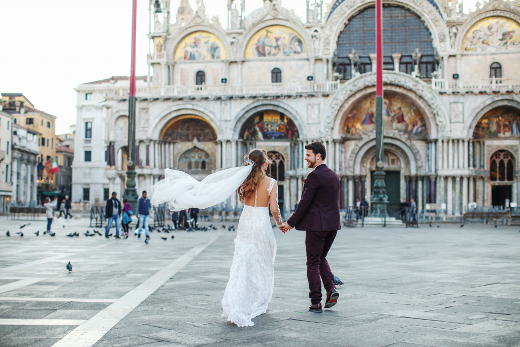 Свадебная фотосессия Антона и Юлии в Венеции, Венеция, Фотограф Ольга Калачева, #363258