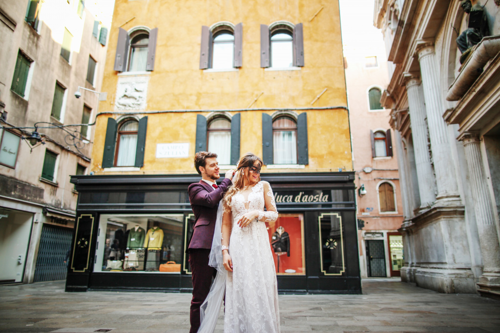 Свадебная фотосессия Антона и Юлии в Венеции, Венеция, Фотограф Ольга Калачева, #363250
