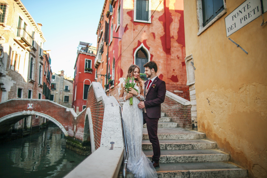 Свадебная фотосессия Антона и Юлии в Венеции, Венеция, Фотограф Ольга Калачева, #363235