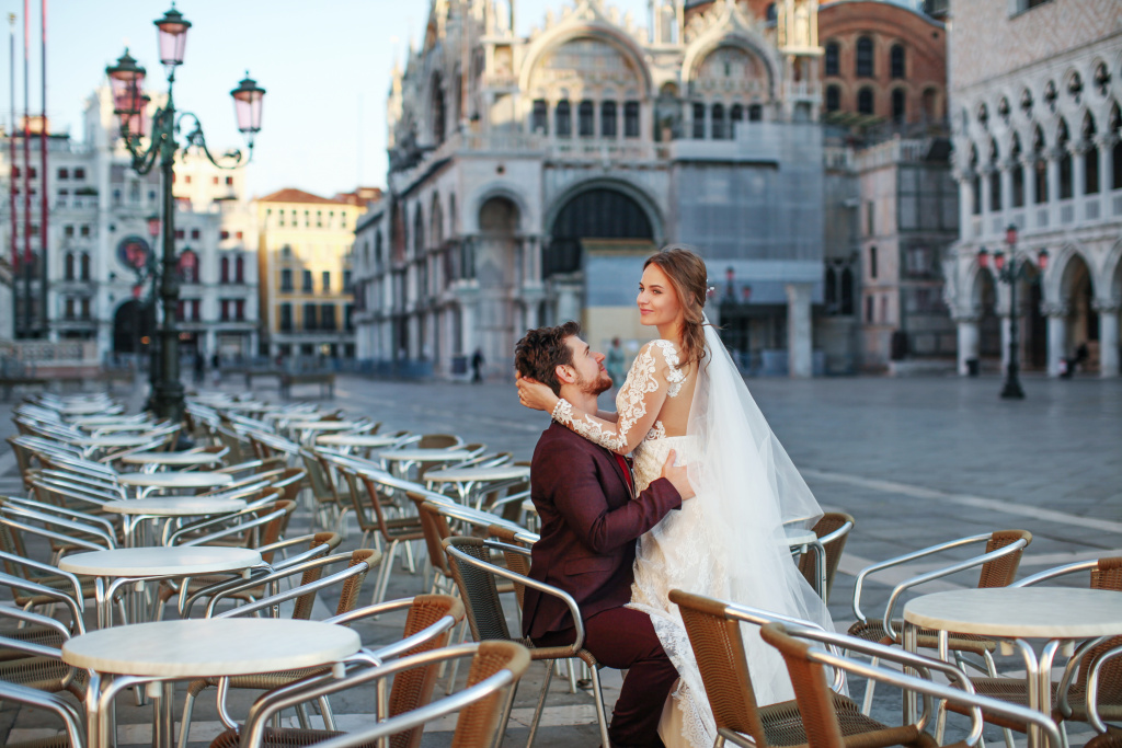 Свадебная фотосессия Антона и Юлии в Венеции, Венеция, Фотограф Ольга Калачева, #363253