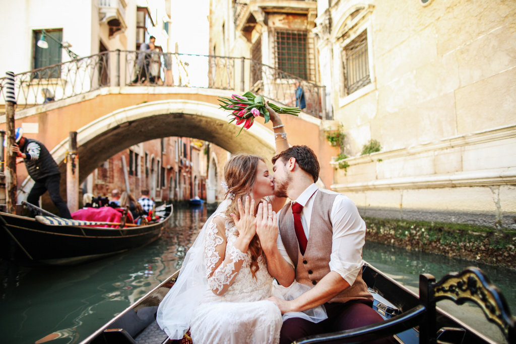 Свадебная фотосессия Антона и Юлии в Венеции, Венеция, Фотограф Ольга Калачева, #363223