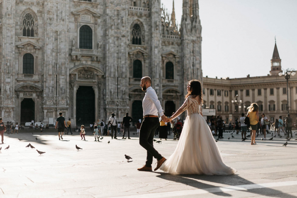 Свадебная прогулка в Милане, Милан, Фотограф Яна Лиа, #366514