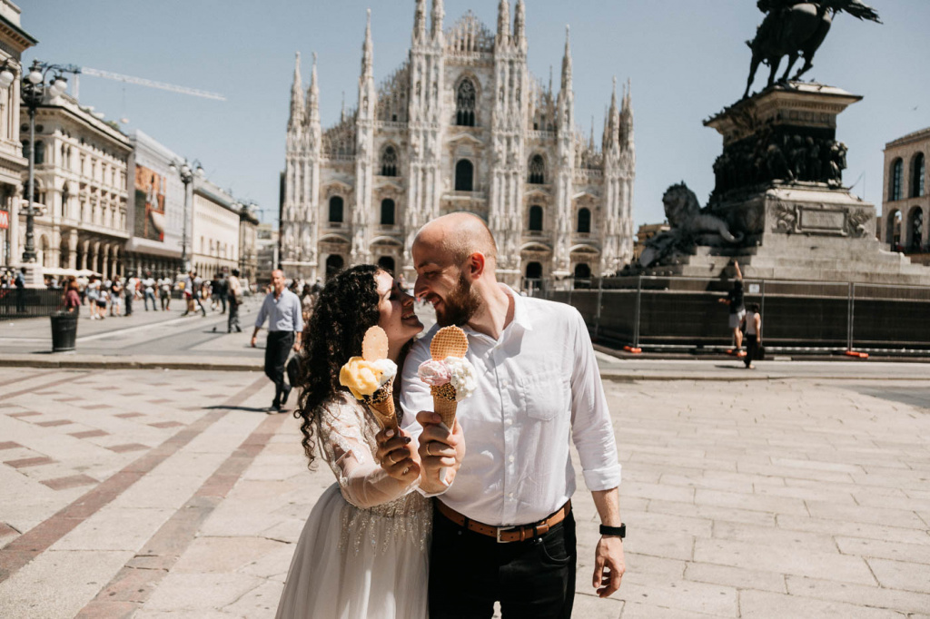 Свадебная прогулка в Милане, Милан, Фотограф Яна Лиа, #366539