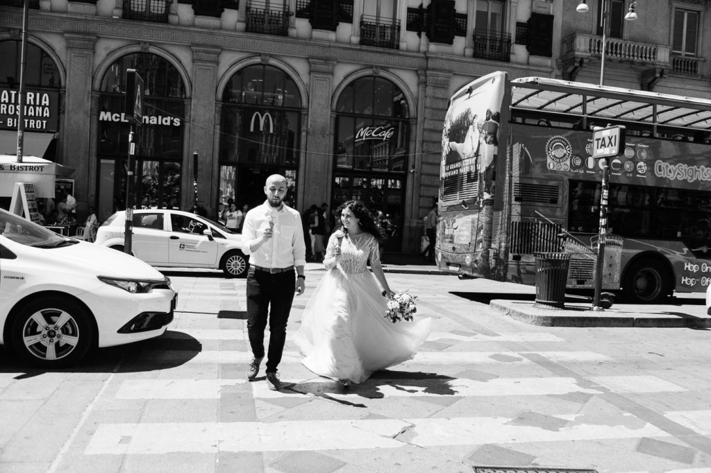Свадебная прогулка в Милане, Милан, Фотограф Яна Лиа, #366538