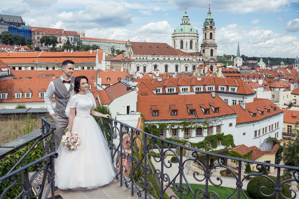 Нежная пражская свадьба, Чехия, Фотограф Динара Кулешова, #380862