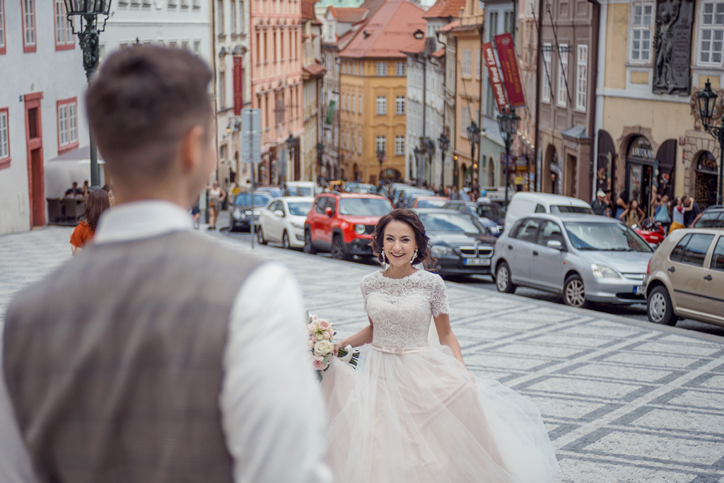 Нежная пражская свадьба, Чехия, Фотограф Динара Кулешова, #380871
