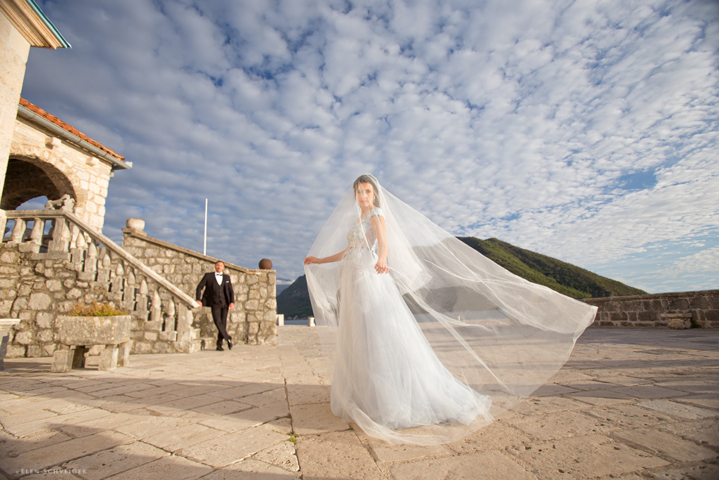 Свадьба с видом на Которский залив, Котор, Фотограф Елена Швайгер, #384663