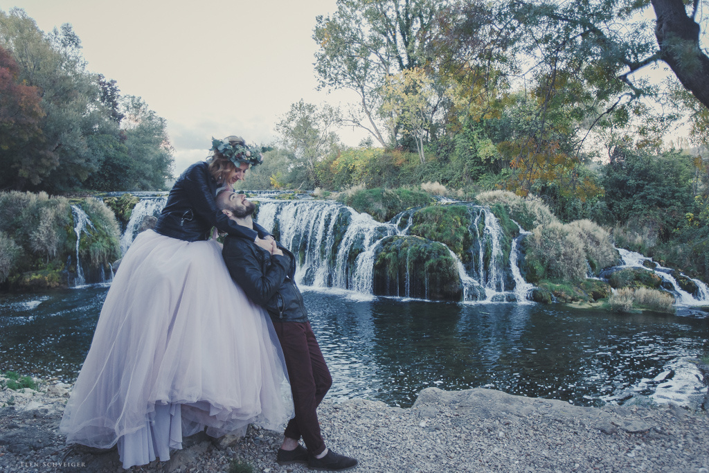 Свадьба у водопада Босния и Герцеговина, Босния и Герцеговина, Фотограф Елена Швайгер, #384730