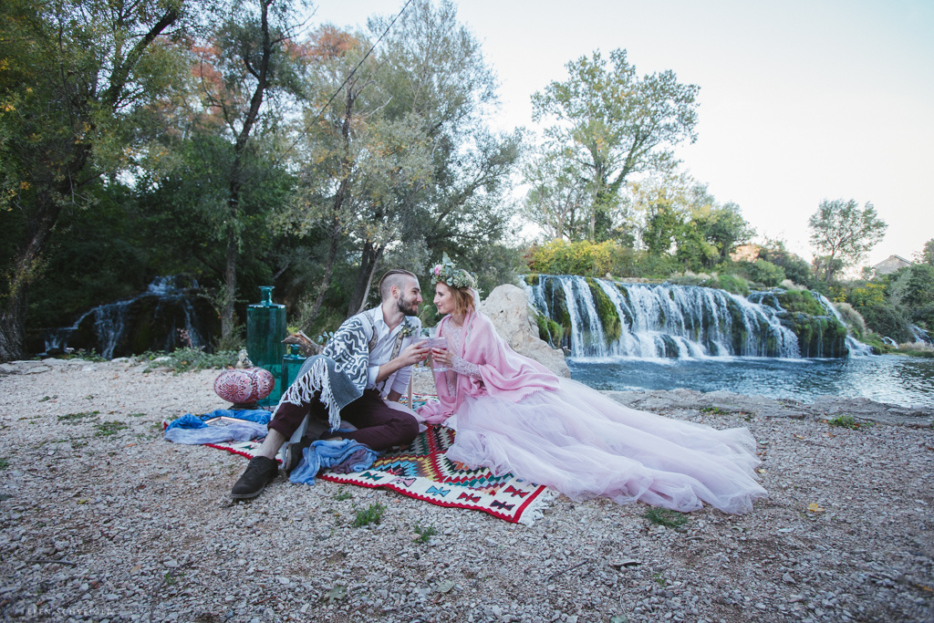 Свадьба у водопада Босния и Герцеговина, Босния и Герцеговина, Фотограф Елена Швайгер, #384725