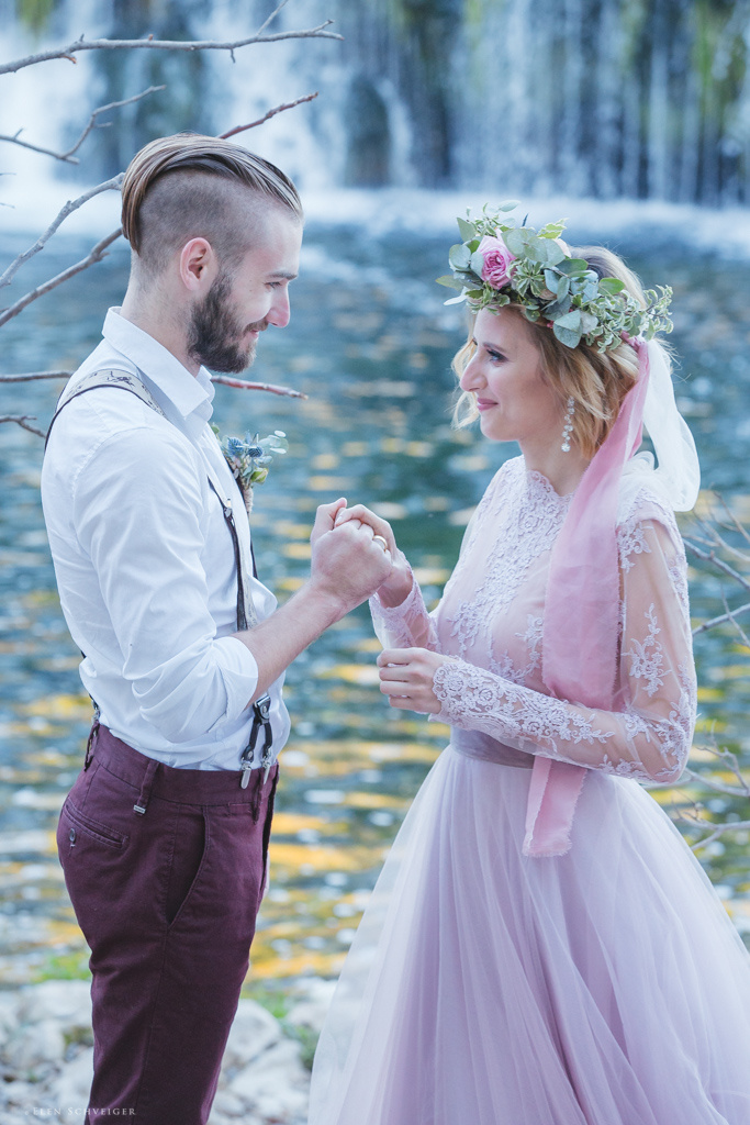 Свадьба у водопада Босния и Герцеговина, Босния и Герцеговина, Фотограф Елена Швайгер, #384720