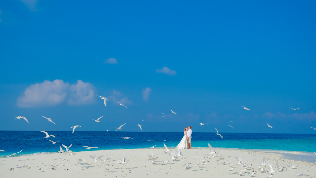 Романтическая съемка на Мальдивах