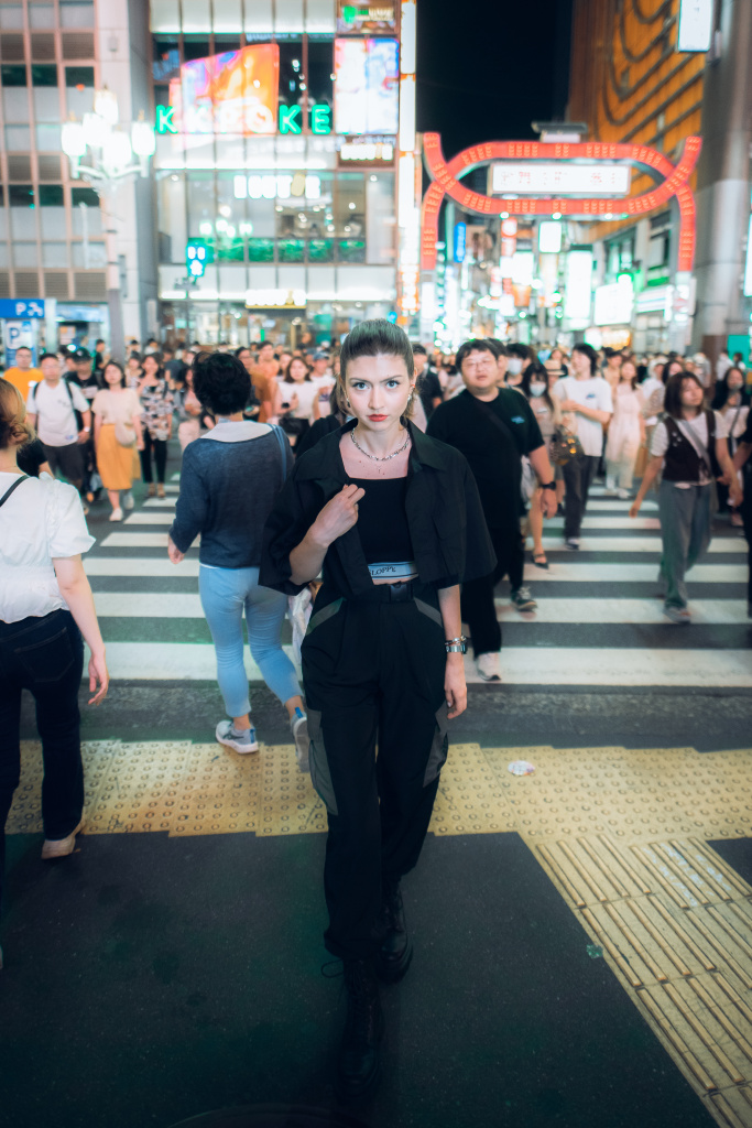 Фотосессия в ночном Синзюку (жарким летом), Токио, Фотограф Пётр Губанов, #403419