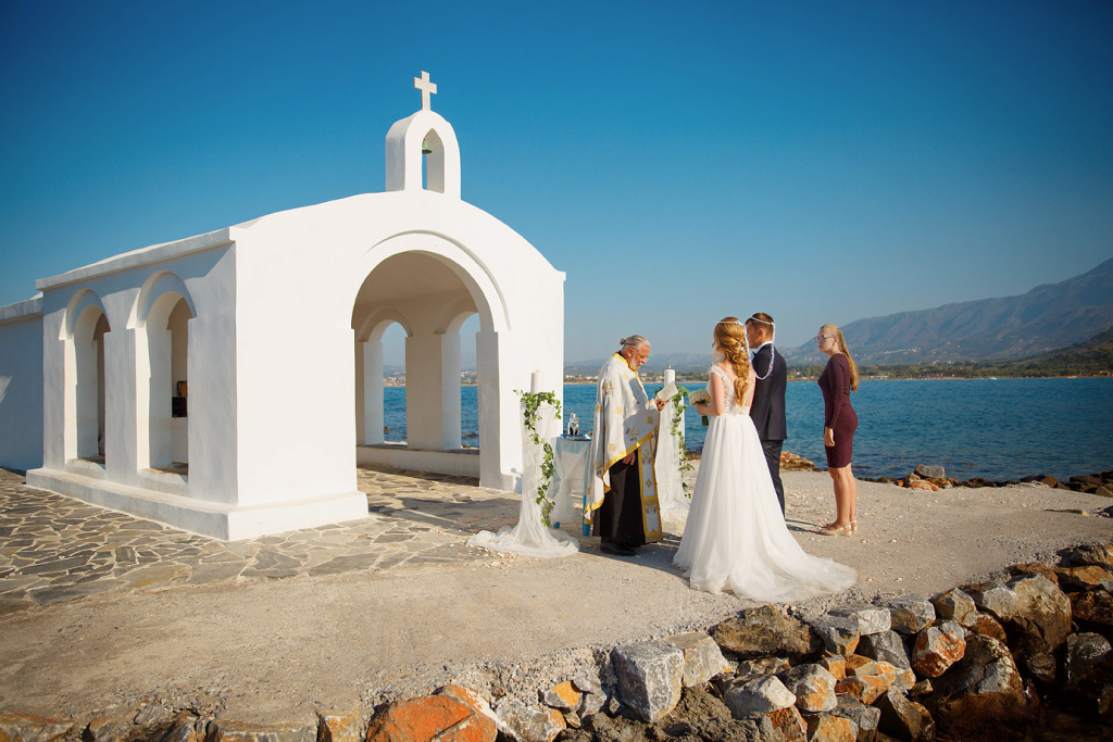 Свадьба на Крите в Греции, венчание, фотограф, стилист