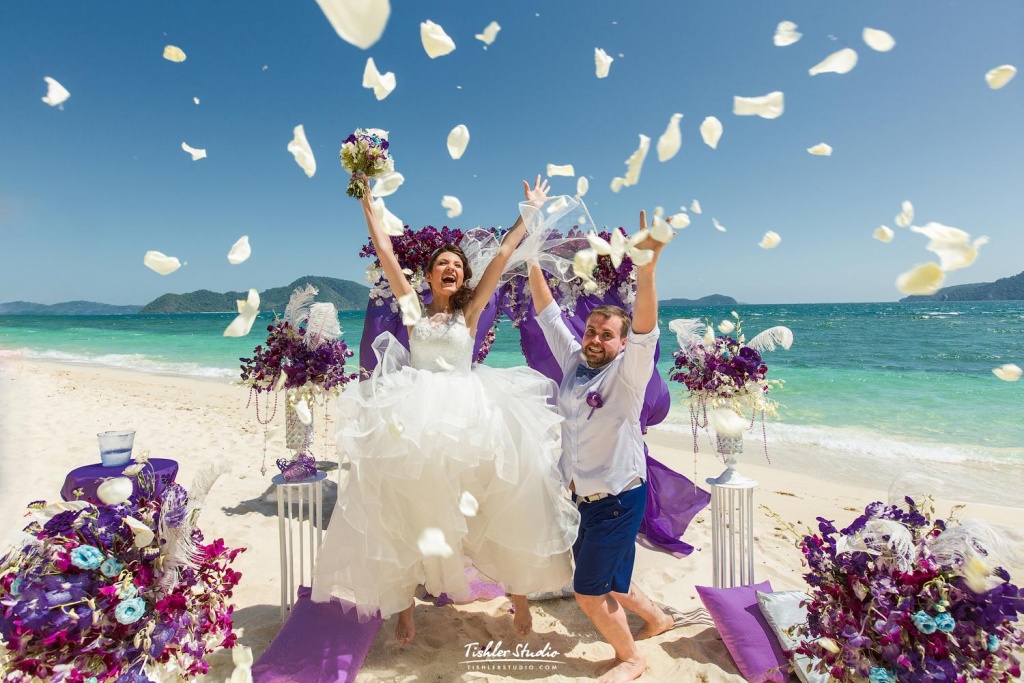 Фиолетовая свадьба на Пхукете