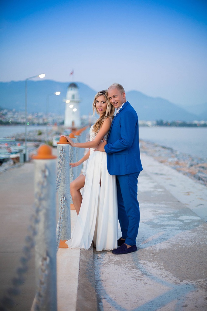 Свадебная фотосессия в порту Аланьи в Турции