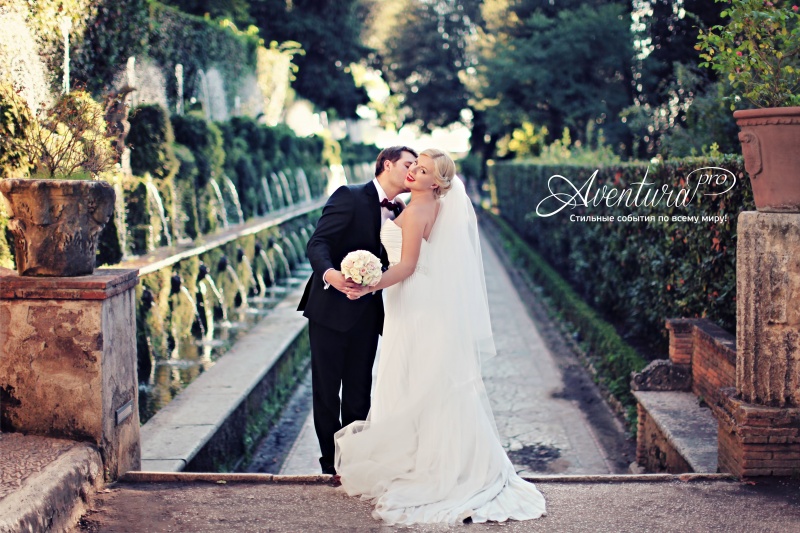Свадьба в Тиволи, Италия