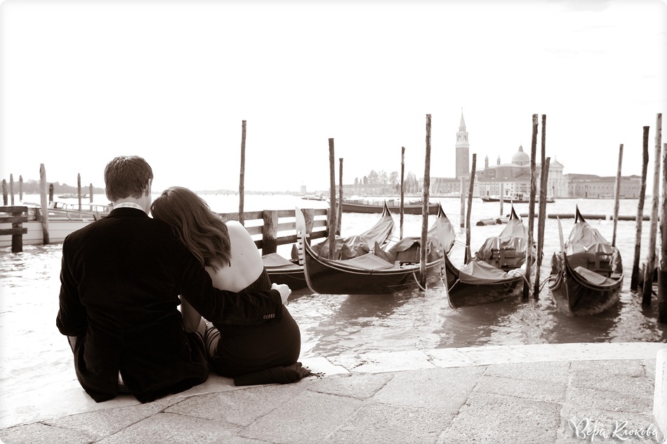 Съемка love-story в Венеции (Италия)