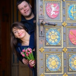 Романтическая фотосессия "Love story" в Праге на Вышеграде.