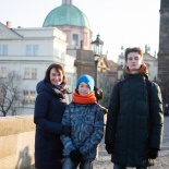 Семейная фотопрогулка по рождественской Праге
