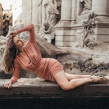 Фэшн-съемка дизайнерских платьев в Риме