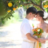 orange wedding in Crete