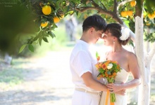 orange wedding in Crete